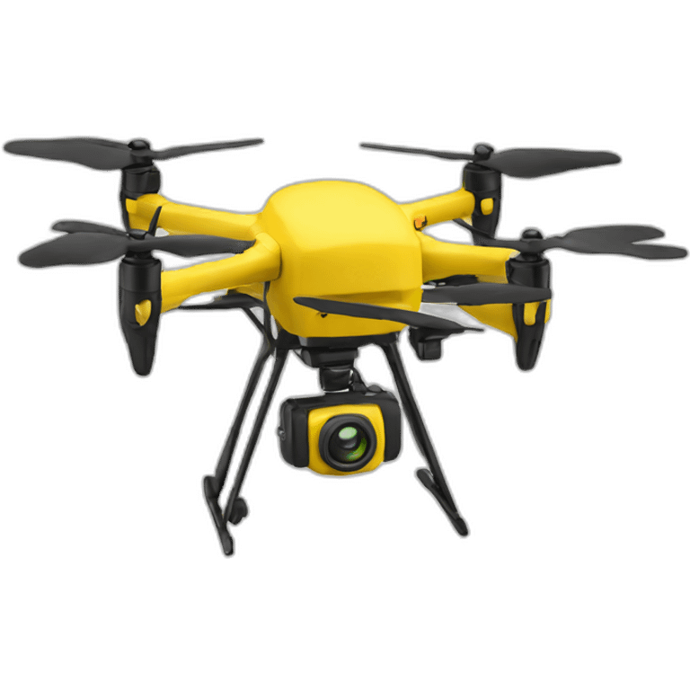 Yellow drone emoji