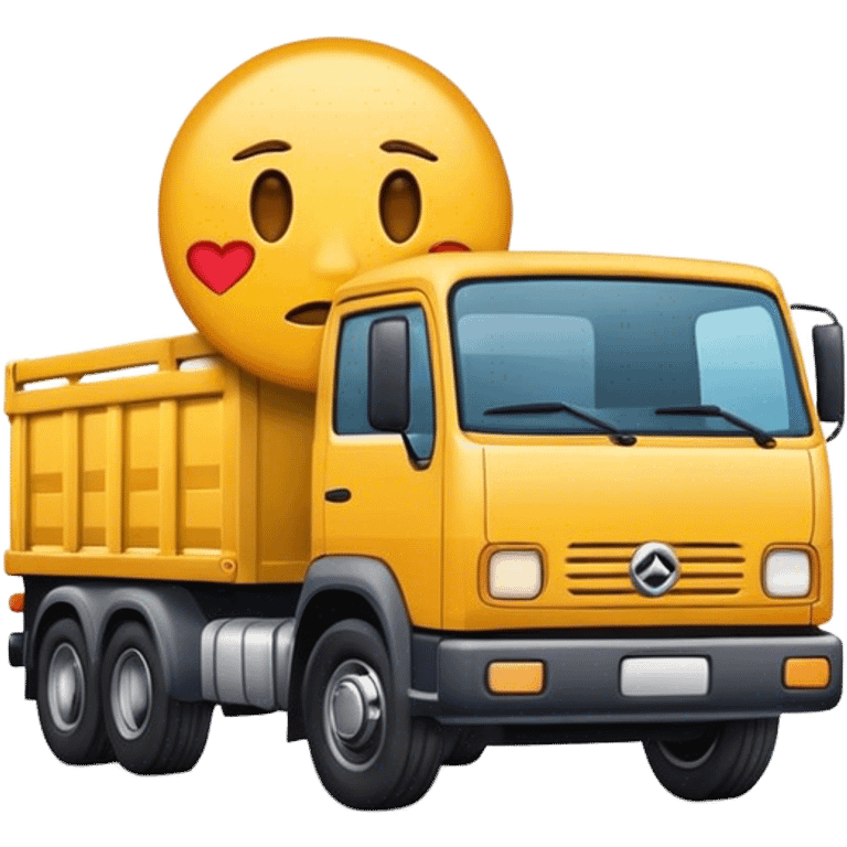 Truck on top sad emoji emoji