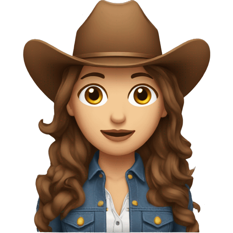 brown hair Cowgirl from Argentina emoji