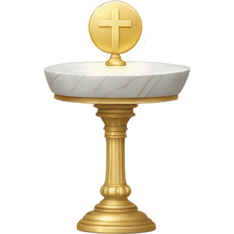 Marble altar eucharist  emoji