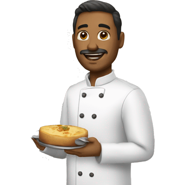 Hombre con una cocina emoji