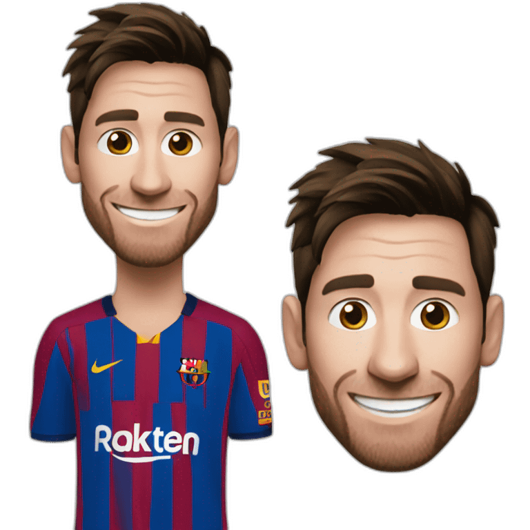 Smiling Messi emoji