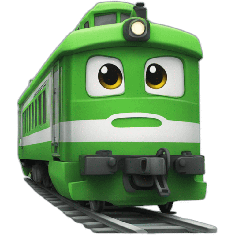 Verte slow train emoji