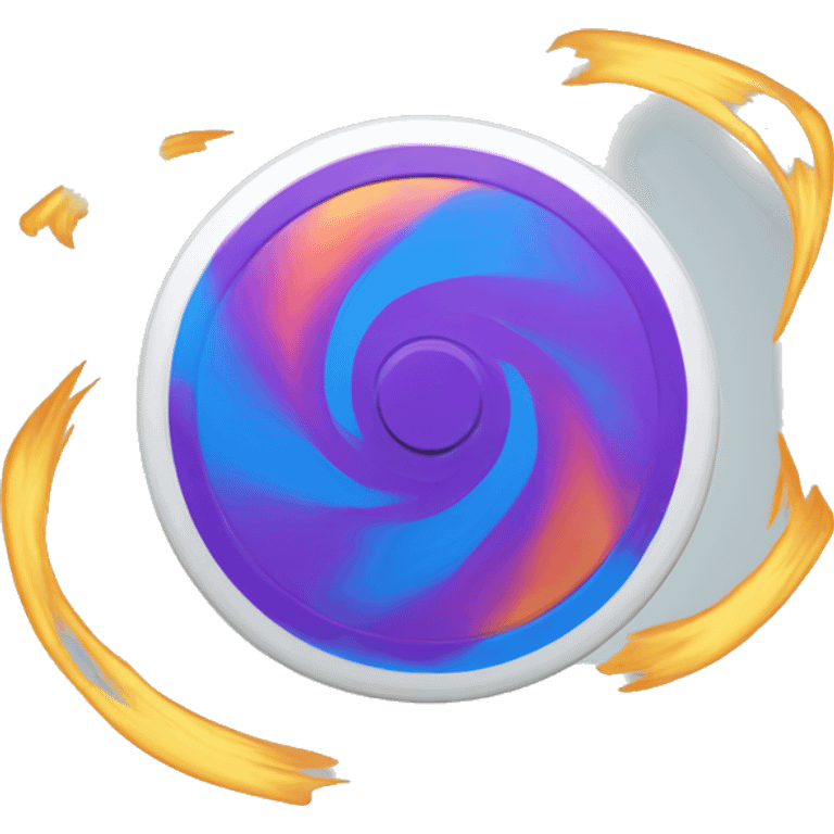 Frisbee spinning emoji