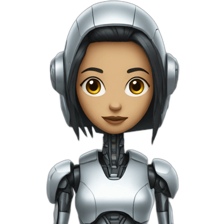 robot girl emoji