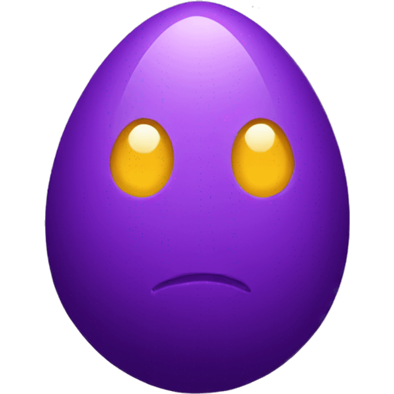 purple egg with cracks emoji