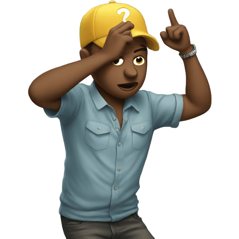 Person dabbing emoji