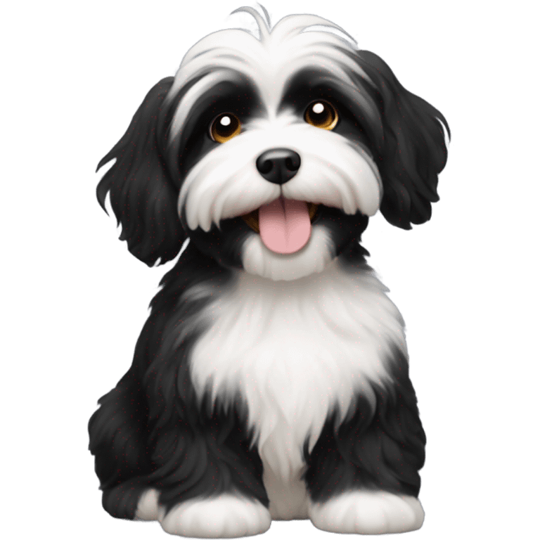 Black  Havanese puppy  emoji