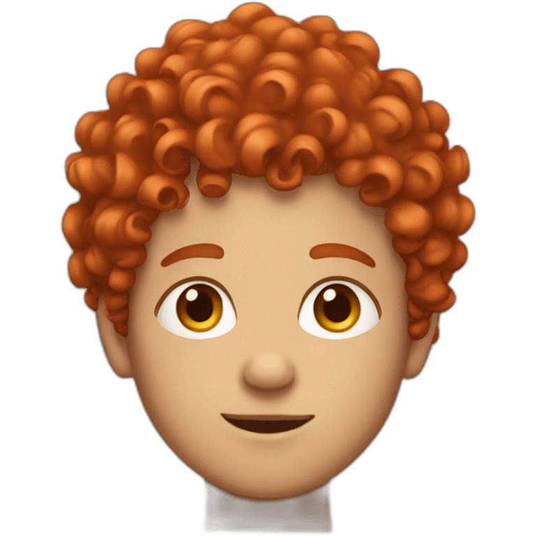 curly boy with red hair emoji