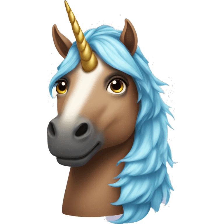 Cool unicorn emoji