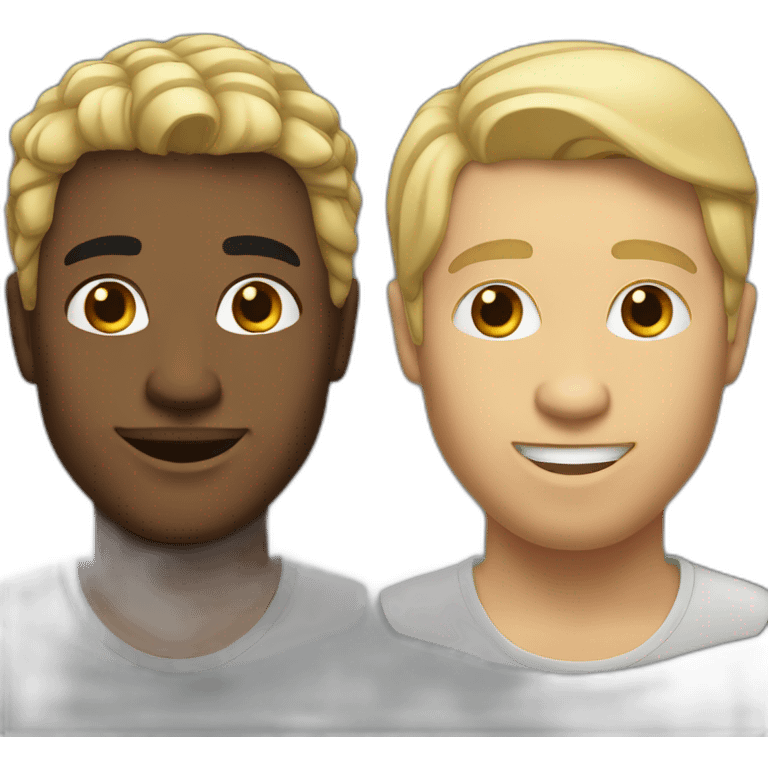 Nice men white and blond emoji