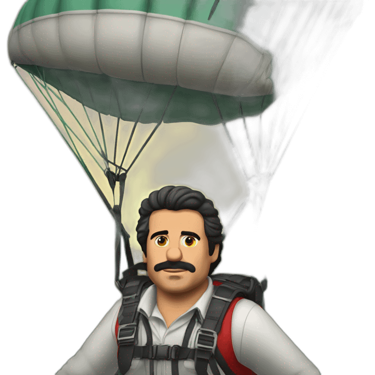 escobar en parapente emoji