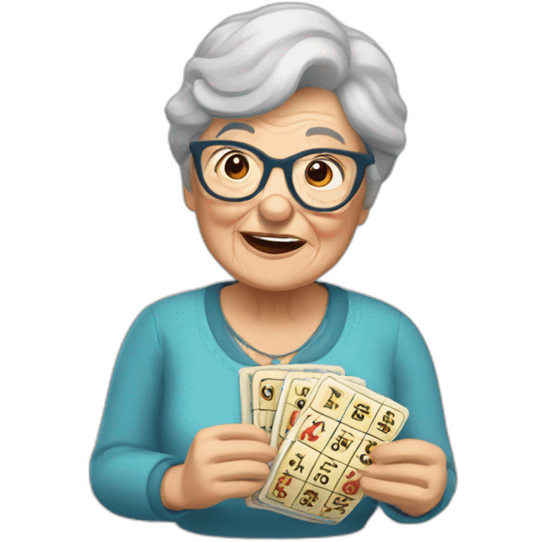 bluey bingo granny emoji