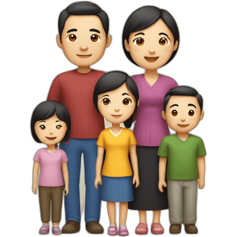 Chinese family emoji