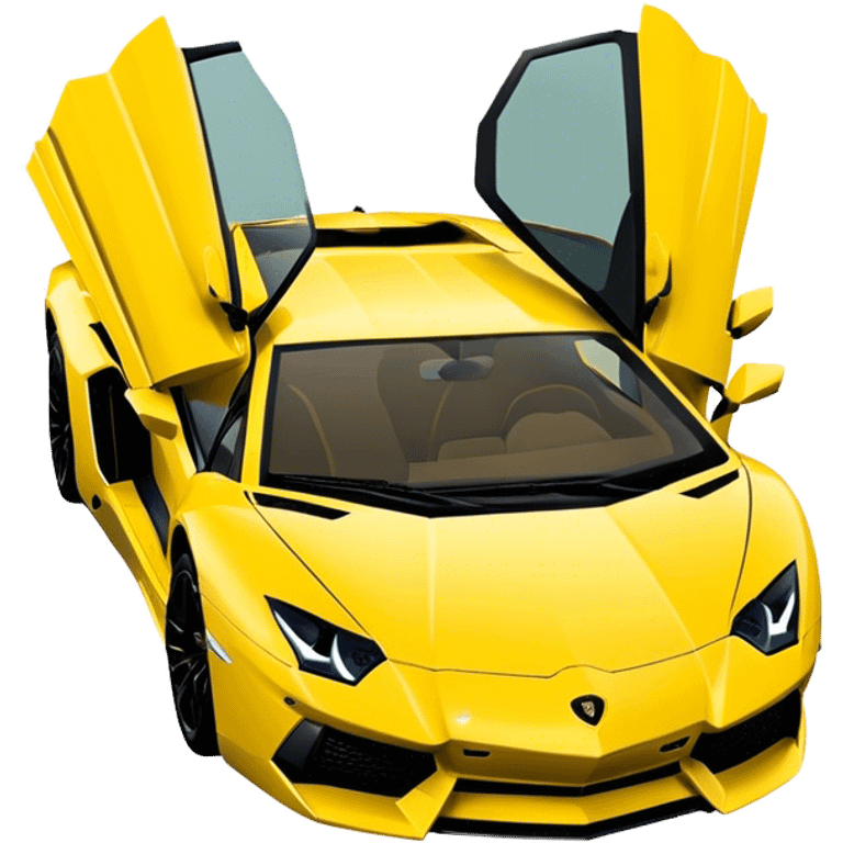 Lamborghini Aventador - Lamborghini (Model Year: 2021) (Iconic colour: Yellow) emoji