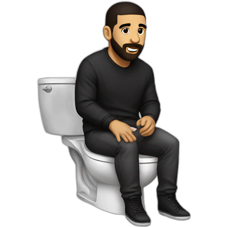 Drake on toilet emoji