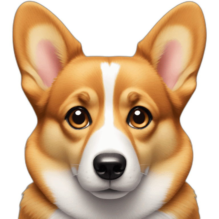 Corgi with judging looking eyes emoji