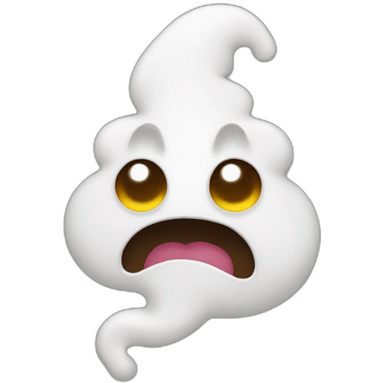 poop ghost emoji