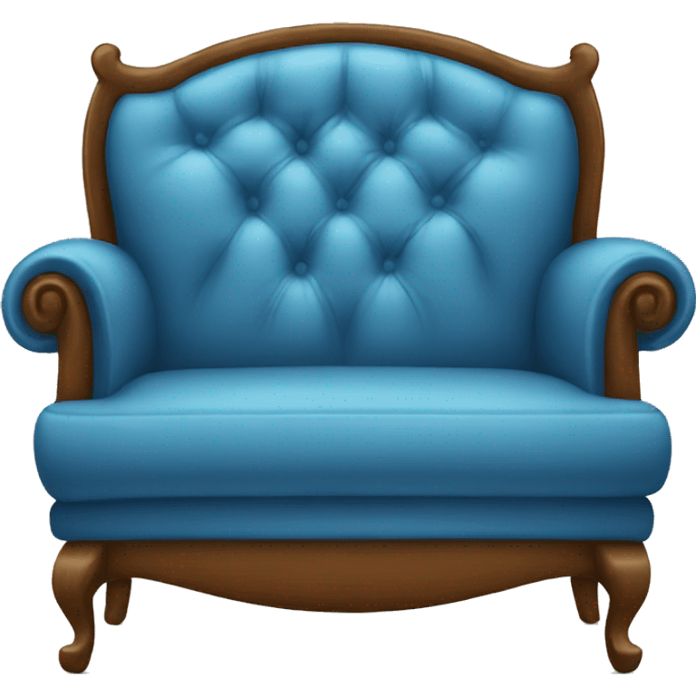 blue couch chair emoji