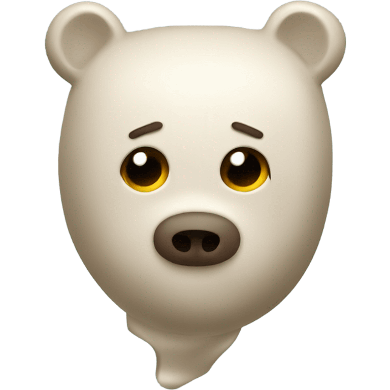 teddy bear head in toilet emoji