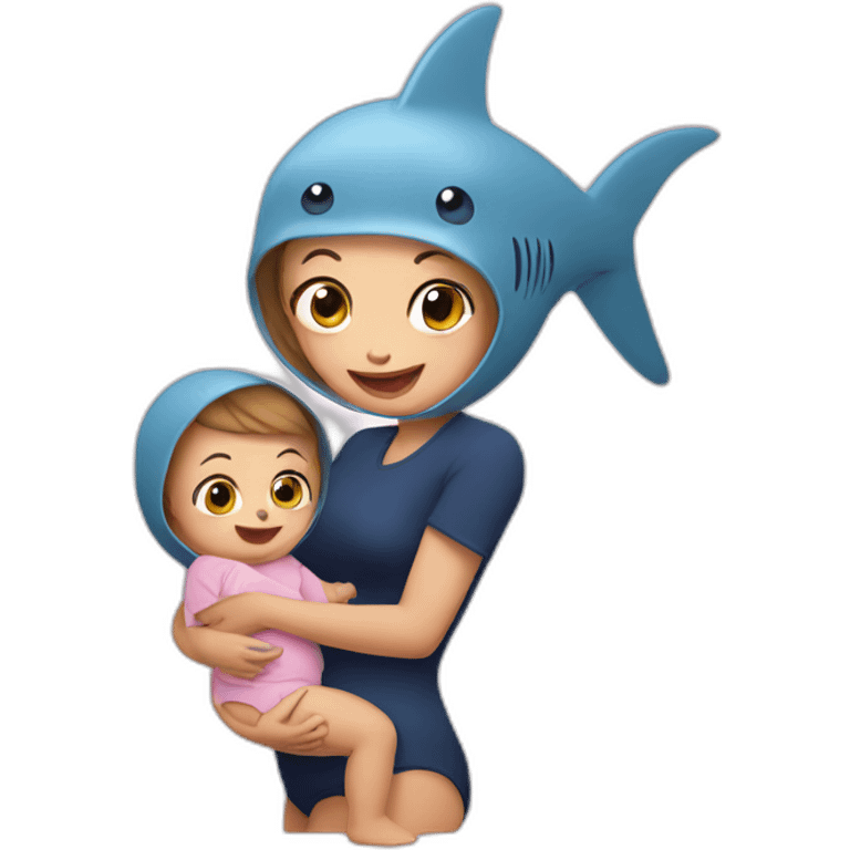 mom-baby-shark emoji