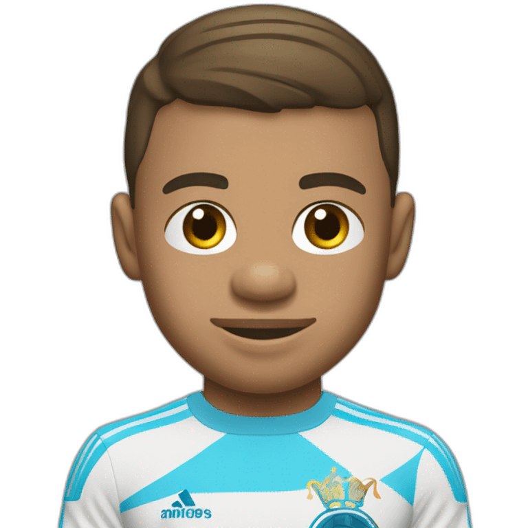 mbappé avec le maillot de marseille emoji