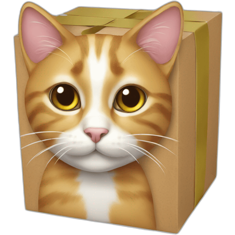 cat from gift box emoji