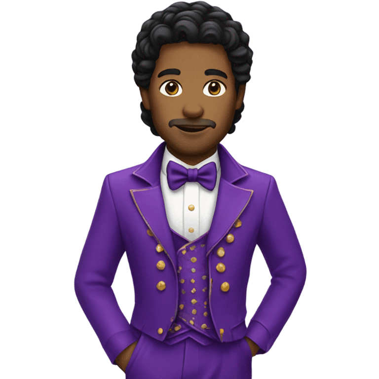 Prince in purple rain suit emoji