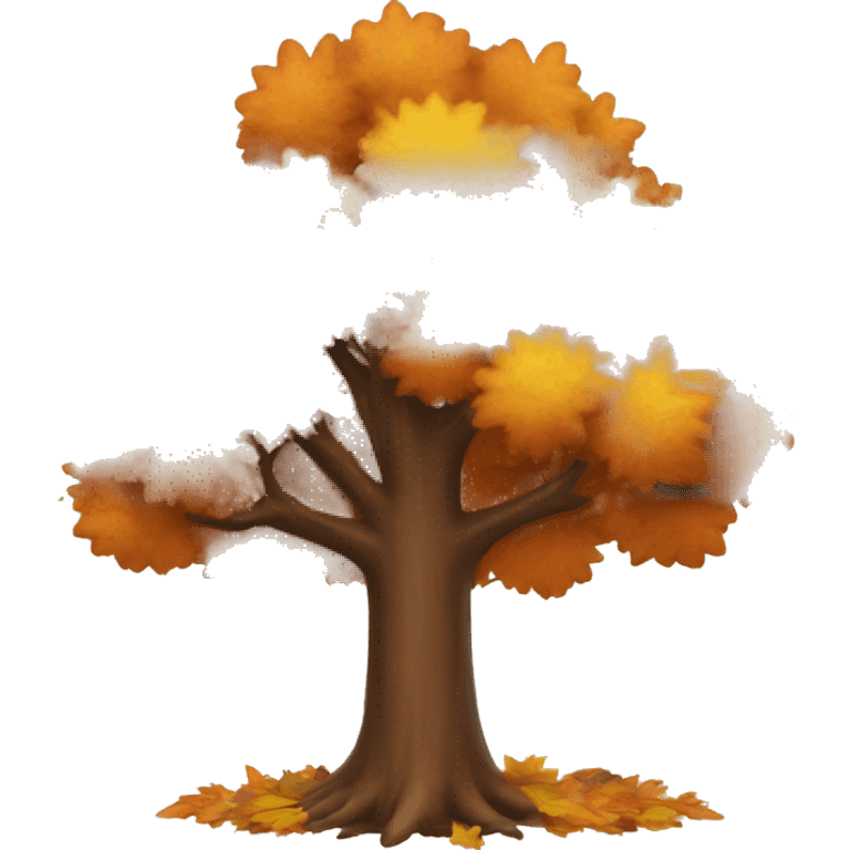 autumn tree emoji