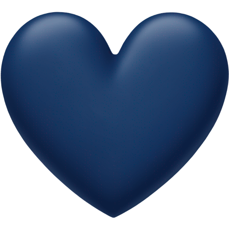 Navy blue heart emoji