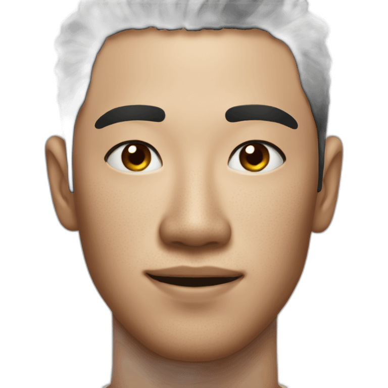 Sexy asian guy with freckles emoji