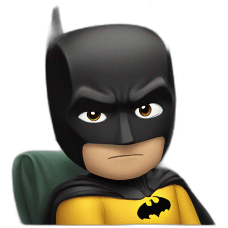 batman watching tv emoji