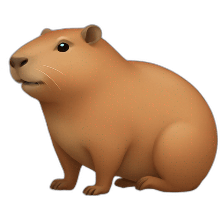 Capybara packing emoji