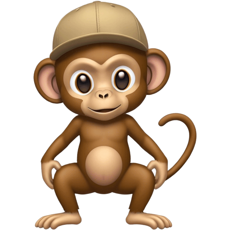 Hip hop monkey emoji