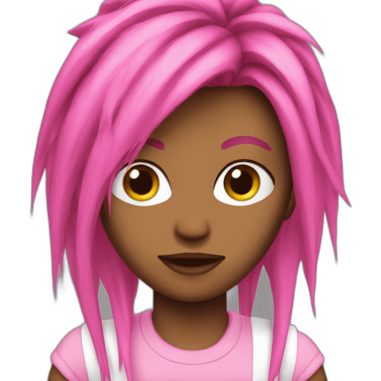 pink-punk-brun-long-hair emoji