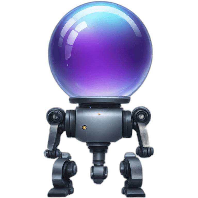 Crystal ball robot emoji