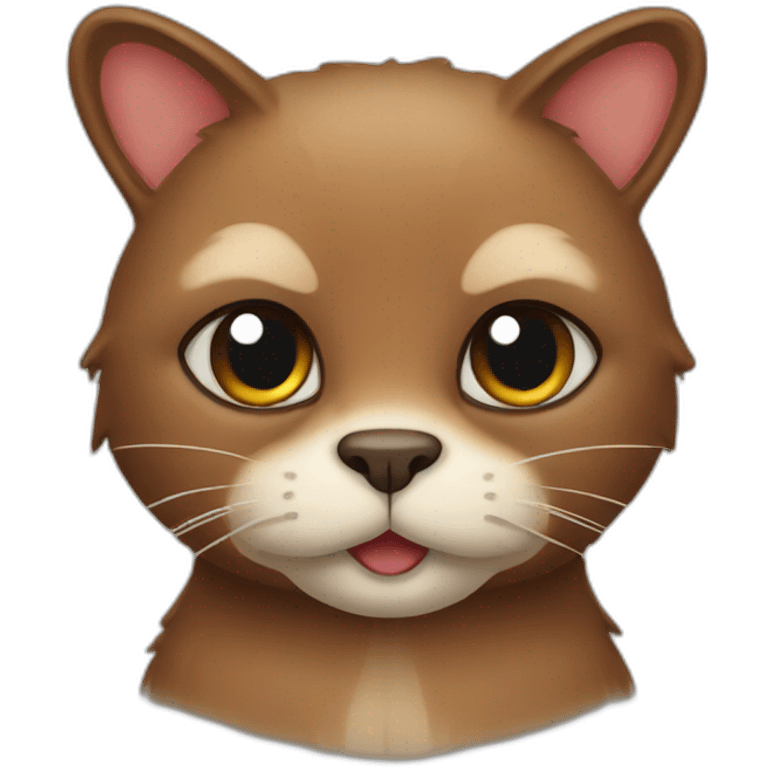 Beaver cat emoji