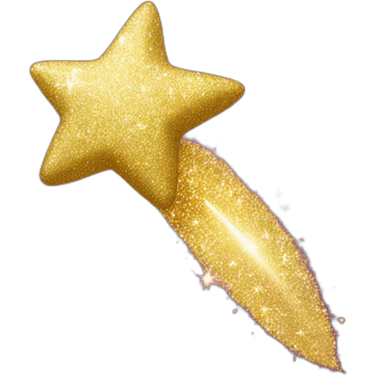 Glitter shooting star emoji