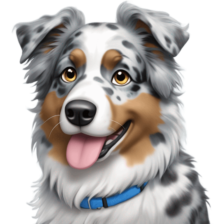 Blue Merle Australian Sheperd  emoji