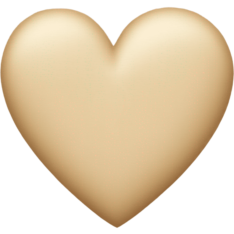 beige heart emoji