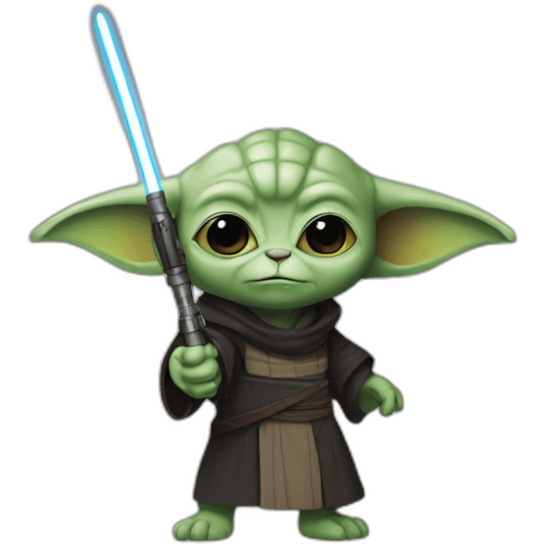 Grogu as a Sith emoji