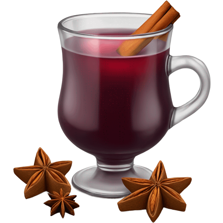 Mulled wine with star anise emoji