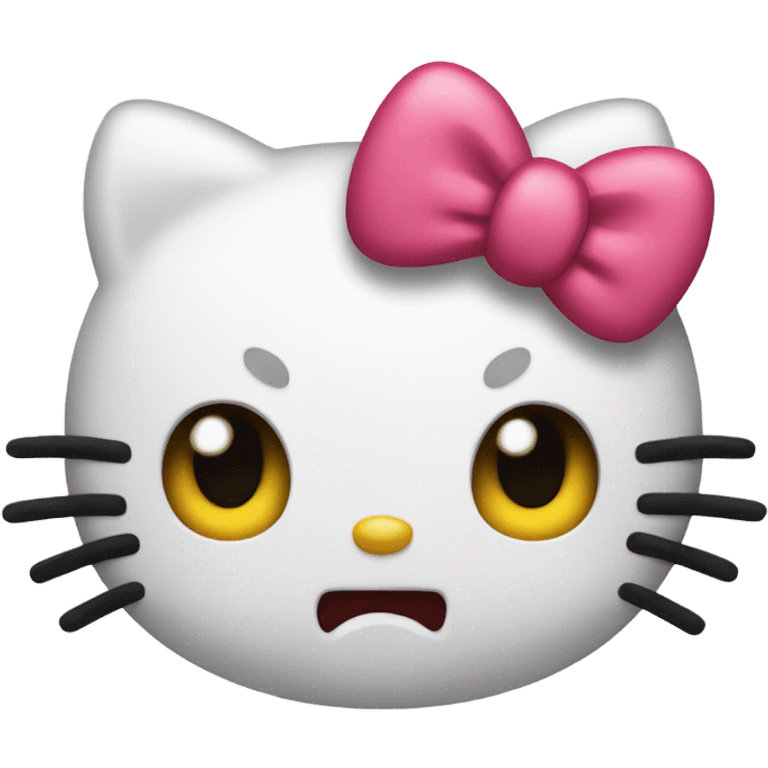 hello kitty mad emoji