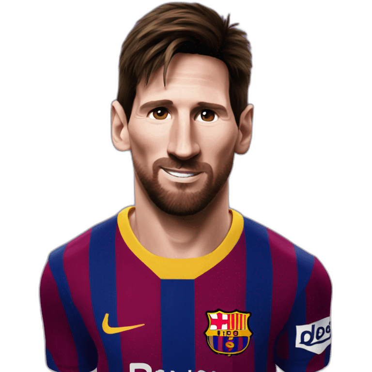 Messi at Barcelona emoji