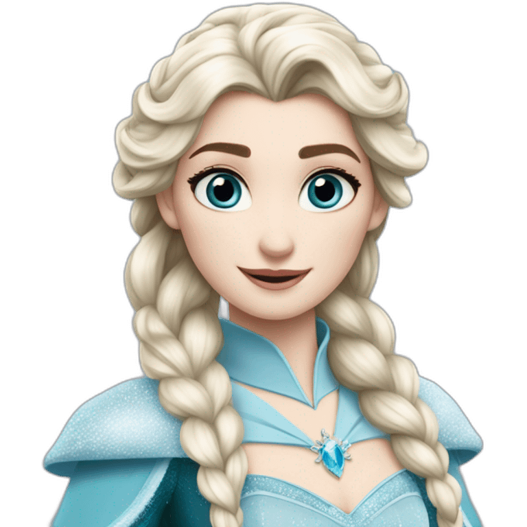 Elsa reine des neiges en Harry Potter emoji