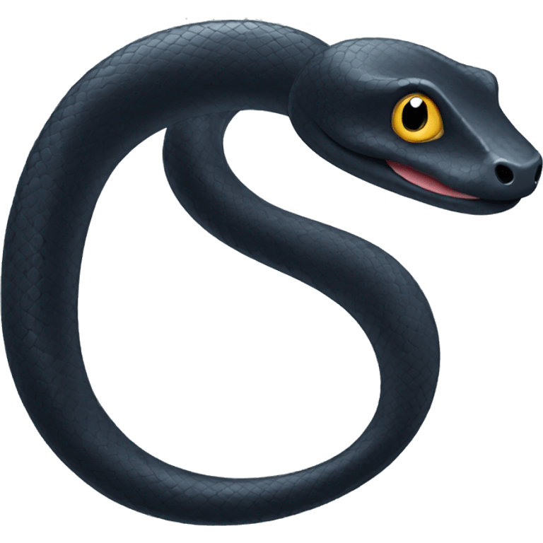 Cute Black snake emoji