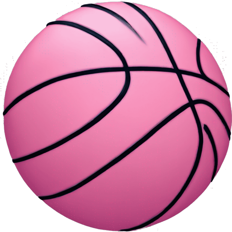 Pink basketball emoji