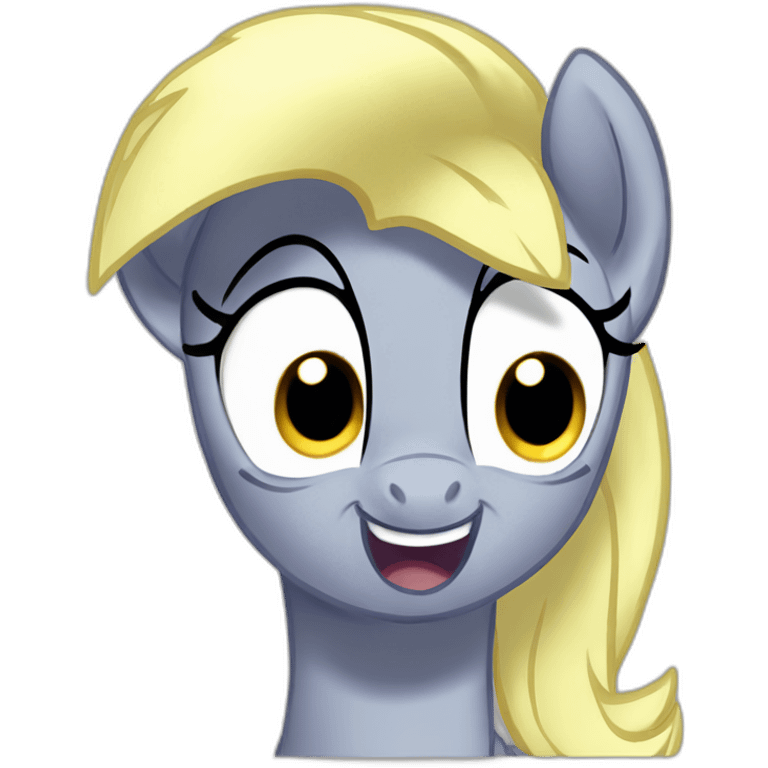 mlp pony Derpy Hooves surprised, wow emoji