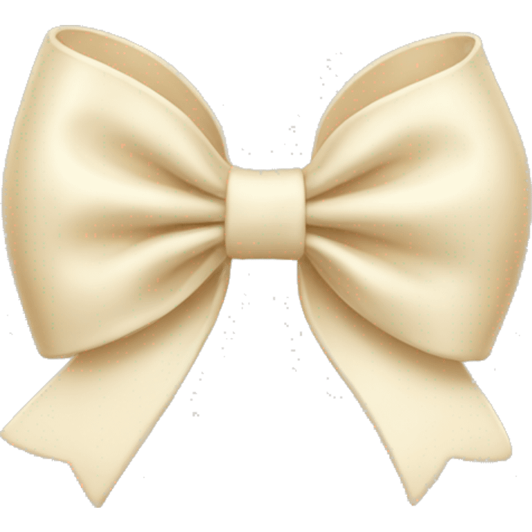 cream bow emoji