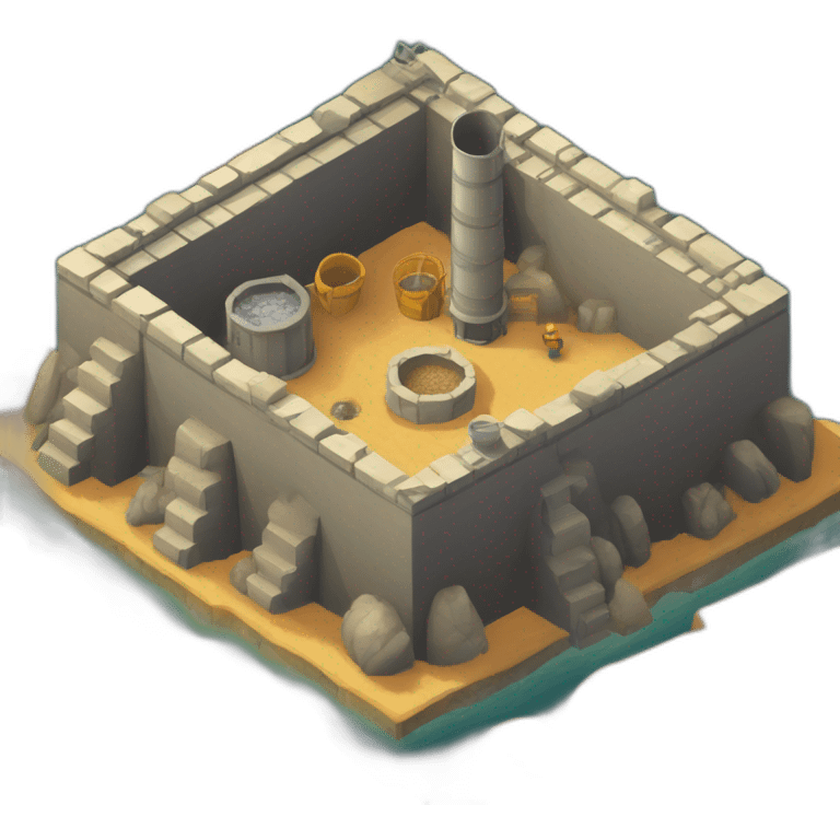 isometric mineshaft emoji